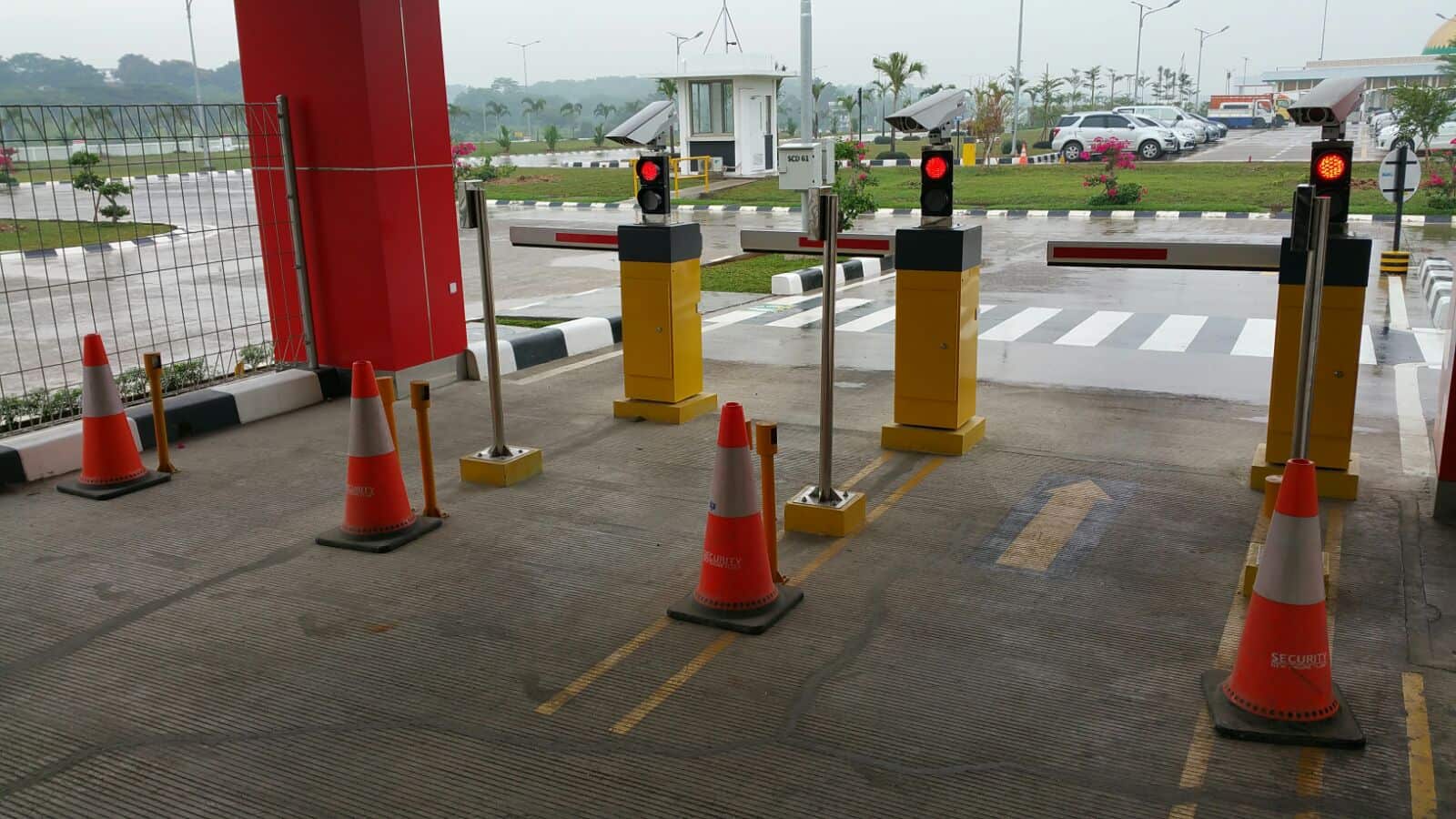 portão de barreira de estacionamento